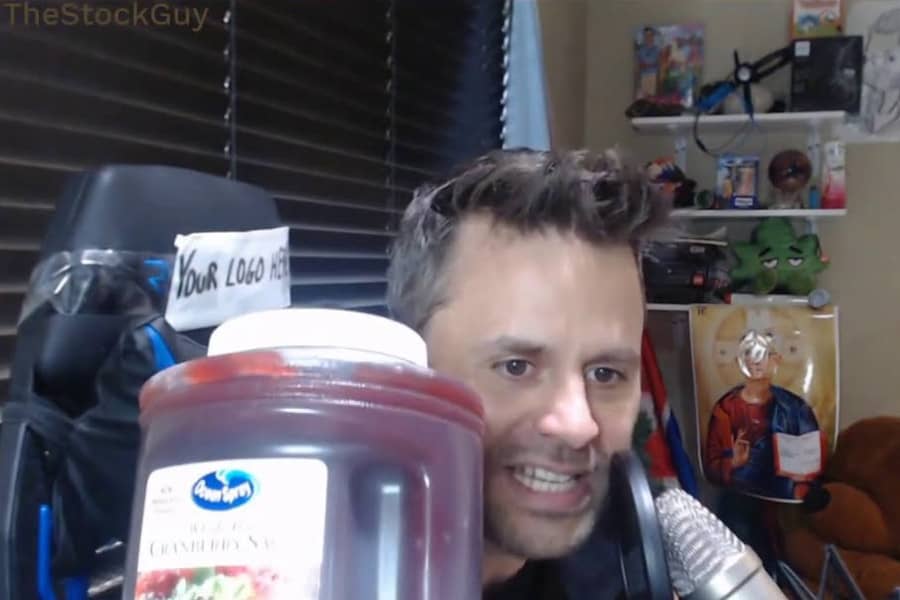 TheStockGuy Receives 126 Pounds of Cranberry Sauce