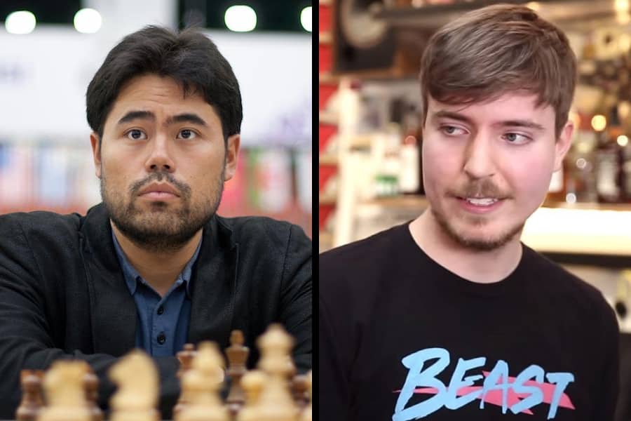 Chess Grandmaster Hikaru VS MrBeast